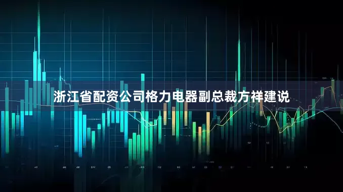浙江省配资公司格力电器副总裁方祥建说