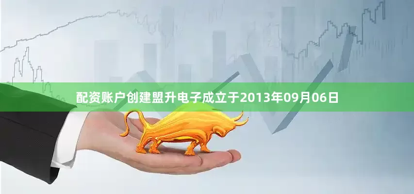 配资账户创建盟升电子成立于2013年09月06日